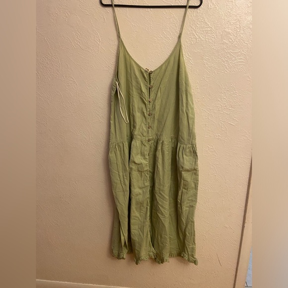 Free People Button-Front Midi Dress - Picture 1 of 11